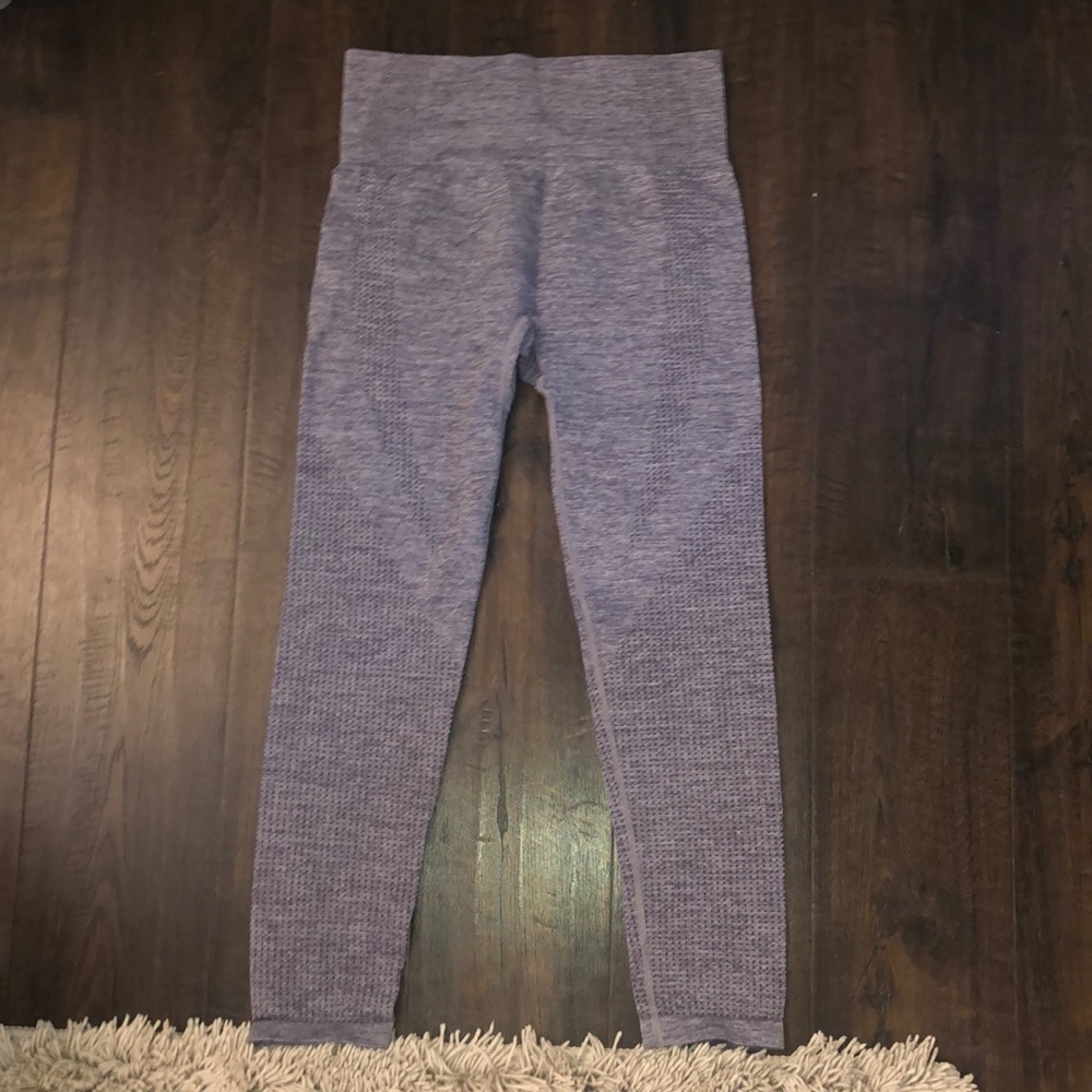 purple athletic leggings